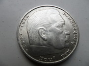 Серебряные монеты 2 рейхсмарки,  Германия,  Третий Рейх, оригинал.