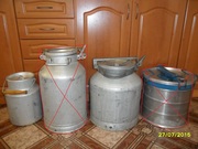 Бидоны СССР, пищевой алюминий на 30 и 10 литров в идеальном состоянии.